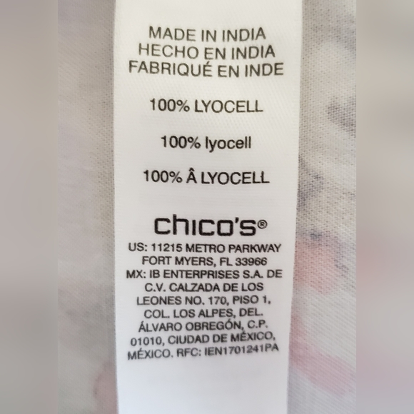 Chico's Garden Camo Soft Utility Button Down Shirt - Picture 12 of 13